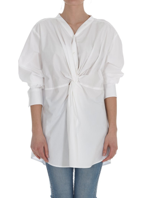 Msgm Twisted Buttoned Shirt