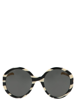 Gucci Eyewear Round Frame Chain Sunglasses