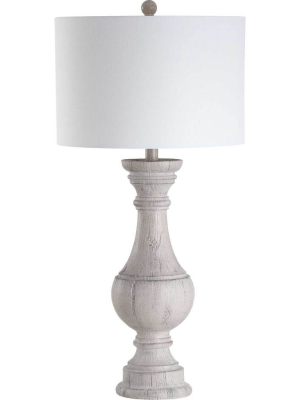 Safura Table Lamp White Wash (set Of 2)