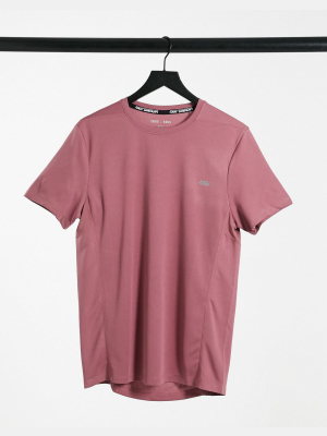 Asos 4505 Icon Workout T-shirt With Quick Dry In Dusty Pink