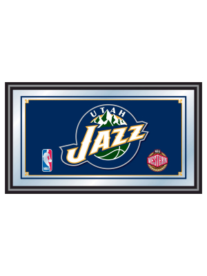 Utah Jazz Team Logo Wall Mirror
