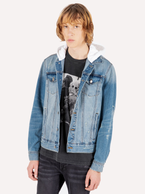 Hooded Denim Jacket