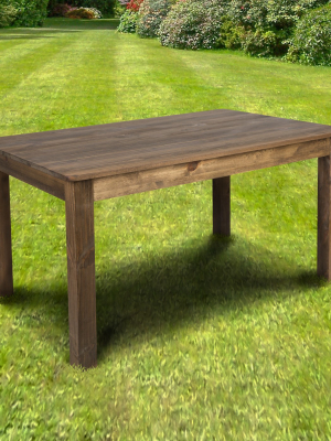 Flash Furniture 60" X 38" Rectangular Solid Pine Farm Dining Table