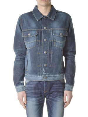 Balmain Distressed Denim Jacket