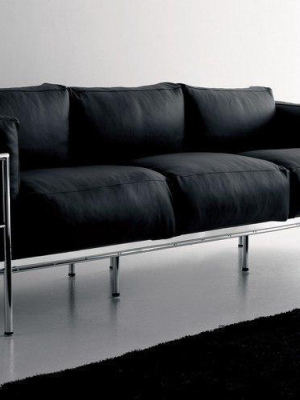 Le Corbusier Grand Confort Soft Three Seat Sofa (lc3)