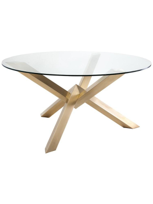 Nuevo Costa Dining Table - Gold