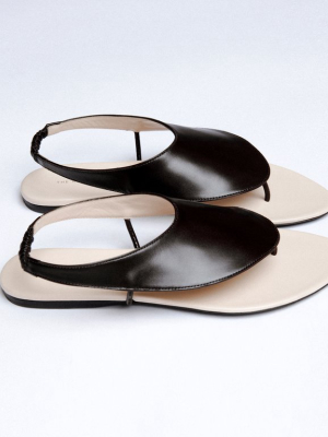 The Row Leather Sandals