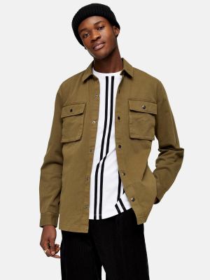 Dark Olive Overshirt