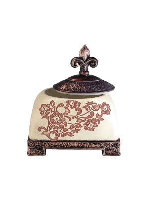 Ok Lighting Floral Decorative Box