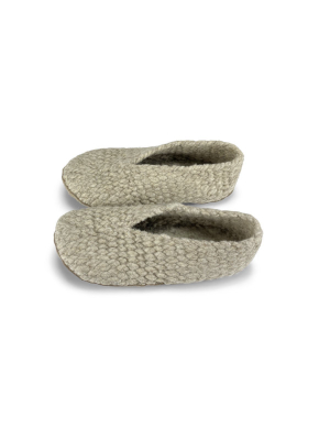 Women's Woven Wool Slippers