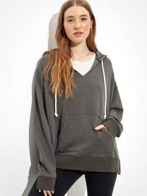 Ae Fleece Notch Neck Hoodie