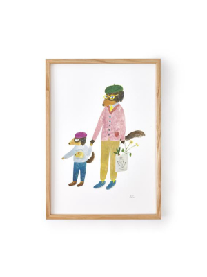 Aiko Fukawa Framed Print · Dog Family