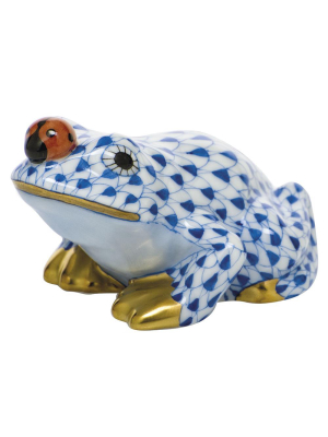 Frog With Lady Bug, Sapphire