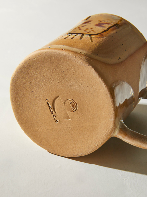 Curious Clay Gold Luster Knot Mug