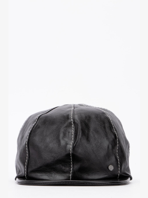 Maison Michel Kris Leather Hat