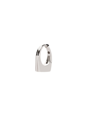 Dois Irmaos Mini Huggie - White Gold