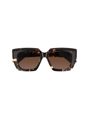 Bottega Veneta Eyewear Square Frame Sunglasses