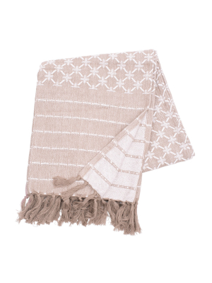 C&f Home Markle Clay Woven Throw