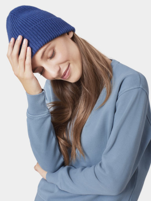 Merino Wool Beanie - Polar Blue