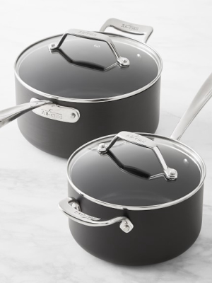 All-clad Essentials Nonstick Sauce Pans, Set Of 2