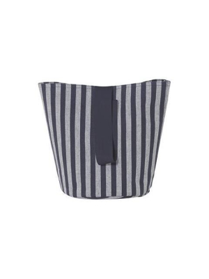 Small Chambray Basket In Striped