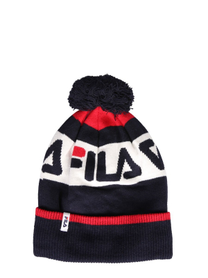 Fila Logo Pom Pom Beanie Hat