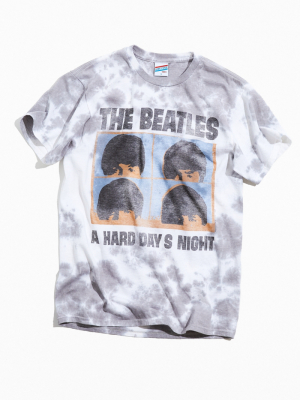 Junk Food Beatles Hard Days Night Tie-dye Tee