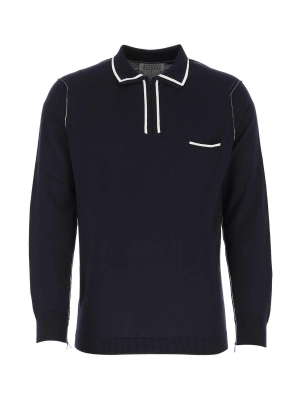 Maison Margiela Knitted Chest Pocket Polo Shirt