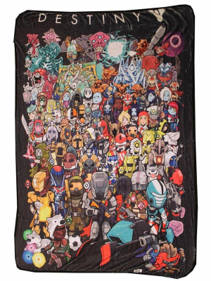 Surreal Entertainment Chibi Characters Lightweight Fleece Throw Blanket | 45 X 60 Inches