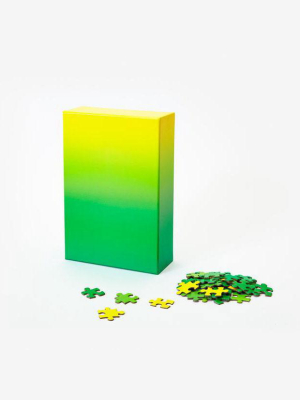 Areaware Gradient Puzzle - Green/yellow