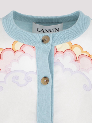 Lanvin Erté Printed Panel Cardigan