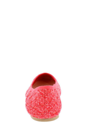 Swift63 Coral Lace Slide On Flat