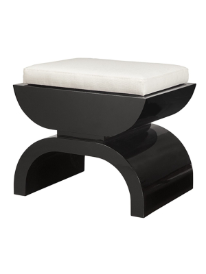 Biggs Stool Black Lacquer