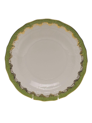 Fish Scale Dessert Plate, Evergreen