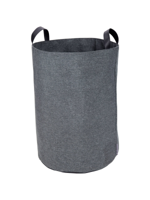 Bigso Box Of Sweden Floor Storage Bin With Handles Gray