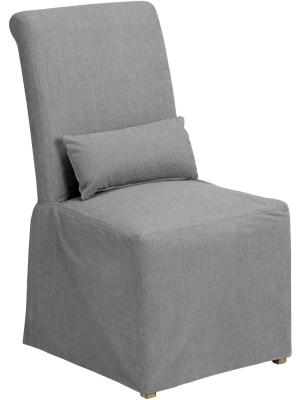 55 Downing Street Naomi Petyon Slate Armless Dining Chair