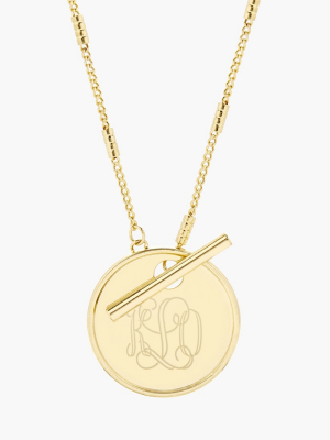 Brook & York Custom Monogram Toggle Necklace