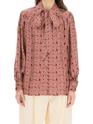 Lanvin Monogram Printed Blouse