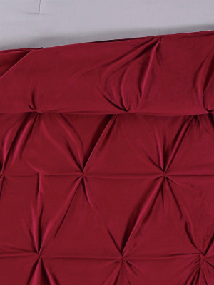 Truly Soft Everyday Pleated Velvet Duvet Cover Set