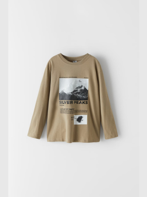 Mountain Photo Print T-shirt