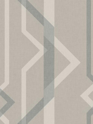 Shape Shifter Wallpaper In Dark Beige From The Geometric Resource Collection By York Wallcoverings