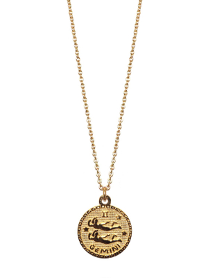 Sterling Gemini Zodiac Necklace