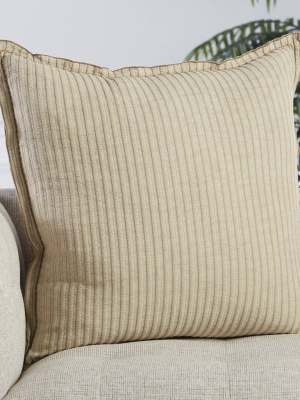 Norwood Stripes Pillow In Beige