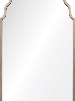 Antiqued Silver Leaf Iron Mirror