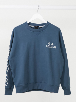 Quiksilver Boxy Sweatshirt In Navy