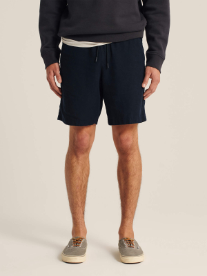 Linen-blend Pull-on Shorts