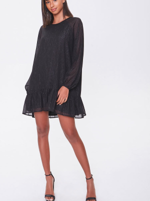 Flounce Hem Mini Dress