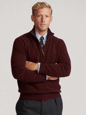 Wool-blend Quarter-zip Sweater