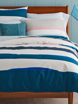 Organic Bold Stripes Duvet Cover & Shams