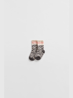 Zebra Print Socks